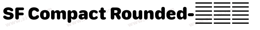 SF Compact Rounded字体转换
